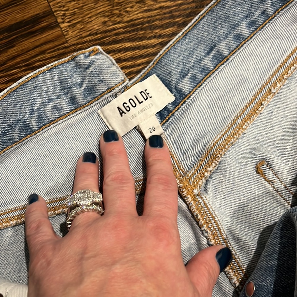 Agolde cross cross straight jeans